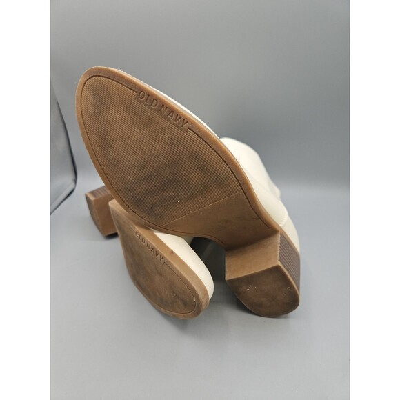 Old Navy Western Ankle Bootie Women's Sz 9 Bone Zip Bourne Toe S/409439-00 - Picture 7 of 10